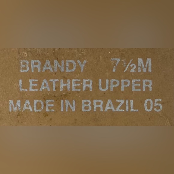 Hillard & Hanson Vintage Y2K Brown Wedge Sandal Leather Upper Made In Brazil 7.5 - Picture 9 of 9